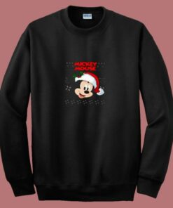 Cute Mickey Mouse Santa Christmas 80s Sweatshirt