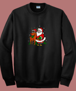 Cute Santa Christmas Vintage 80s Sweatshirt Cute Santa Christmas Vintage 80s Sweatshirt