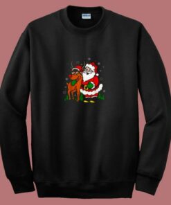 Cute Santa Christmas Vintage 80s Sweatshirt
