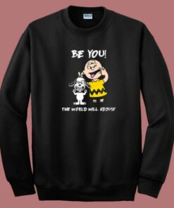 Cute Snoopy And Charlie Brown 80s Sweatshirt