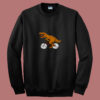 Cycling Dinosaur T Rex Riding Road Bike Mtb 80s Sweatshirt