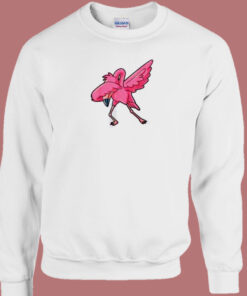 Dabbing Flamingo 80s Sweatshirt 1