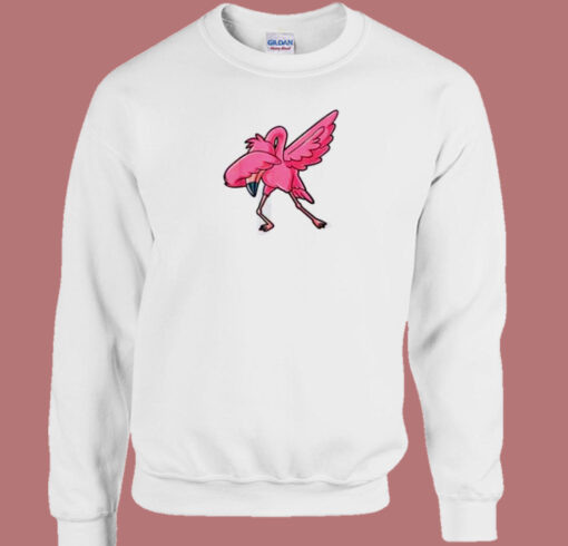 Dabbing Flamingo 80s Sweatshirt