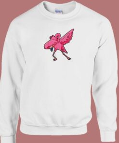 Dabbing Flamingo 80s Sweatshirt 1 Dabbing Flamingo 80s Sweatshirt 2