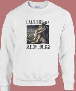 Damn I Hate Being Sober Meme Sweatshirt