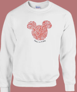 Damski Mickey Mouse Hearts 80s Sweatshirt 1