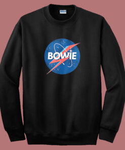 David Bowie Nasa Logo Sweatshirt David Bowie Nasa Logo Sweatshirt