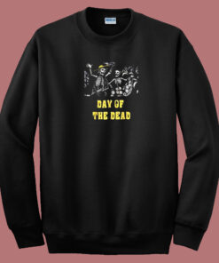 Day Of The Dead Skeleton 80s Sweatshirt Day Of The Dead Skeleton 80s Sweatshirt
