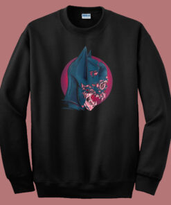 Dead Bat Head Graphic 80s Sweatshirt Dead Bat Head Graphic 80s Sweatshirt