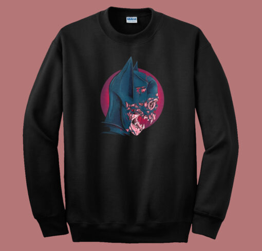 Dead Bat Head Graphic 80s Sweatshirt