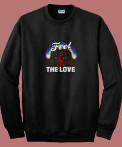 Deadpool Feel The Love Marvel Comics 80s Sweatshirt Deadpool Feel The Love Marvel Comics 80s Sweatshirt