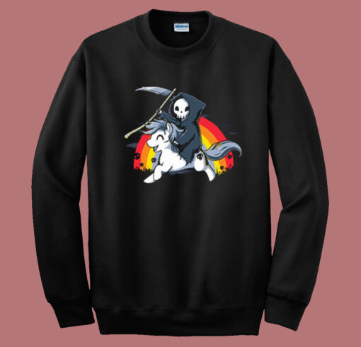 Death Is Magic Unicorn Rainbow Sweatshirt