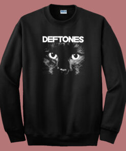 Deftones Cat Graphic Sweatshirt Deftones Cat Graphic Sweatshirt