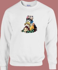 Demon Slayer Chibi Character 80s Sweatshirt