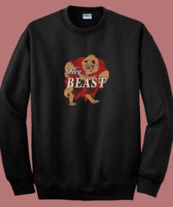 Disney Beauty And The Beast Her Beast 80s Sweatshirt 1