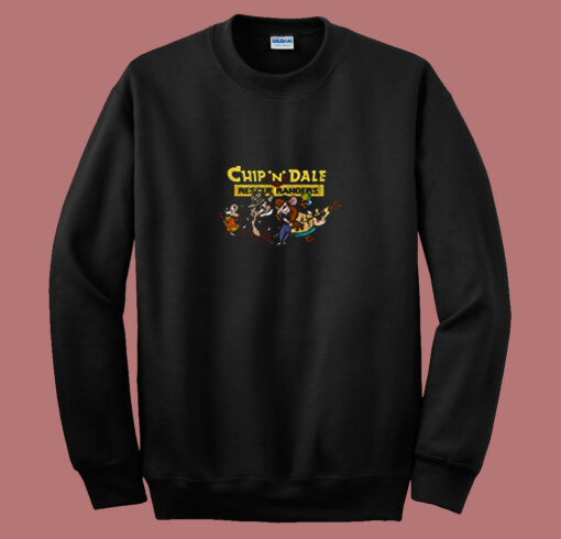 Disney Chip N Dale Goofy Group Rescue 80s Sweatshirt