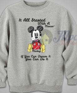 Disney Mickey Mouse Quote Sweater