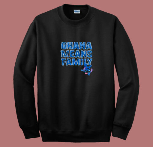 Disney Ohana Means Family Unisex 80s Sweatshirt