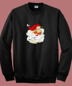Distressed Vintage Santa Claus 80s Sweatshirt