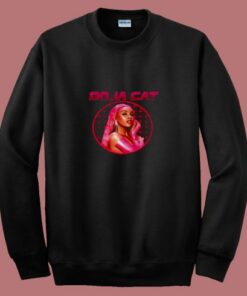 Doja Cat Laser Grid Portrait 80s Sweatshirt