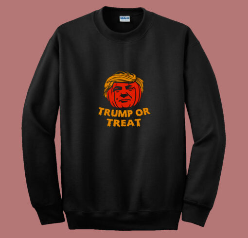 Donald Trump Or Treat Halloween 80s Sweatshirt