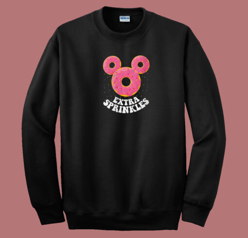 Donut Ears Extra Sprinkles 80s Sweatshirt