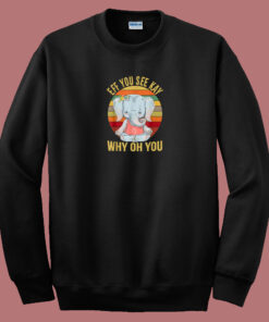 Elephant Yoga Vintage 80s Sweatshirt Elephant Yoga Vintage 80s Sweatshirt