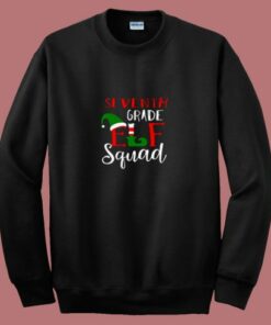 Elf Squad Seventh Grade Christmas 80s Sweatshirt