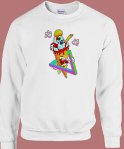 Eyes Scream Zombie 80s Sweatshirt 1