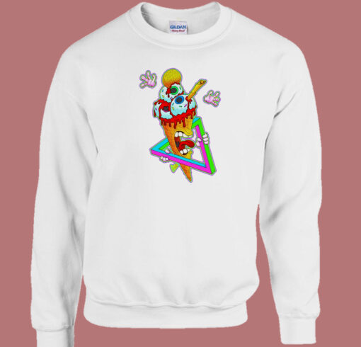 Eyes Scream Zombie 80s Sweatshirt