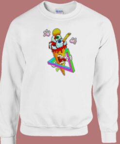 Eyes Scream Zombie 80s Sweatshirt 2