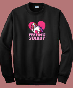 Feeling Stabby Unicorn 80s Sweatshirt 1