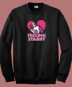 Feeling Stabby Unicorn 80s Sweatshirt 2