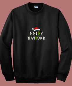 Feliz Navidad Vintage Christmas Cactus 80s Sweatshirt 1