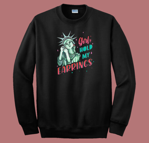 Feminist Nyc Statue 80s Sweatshirt