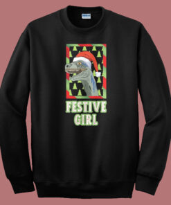 Festive Girl Chirstmas Sweatshirt 1
