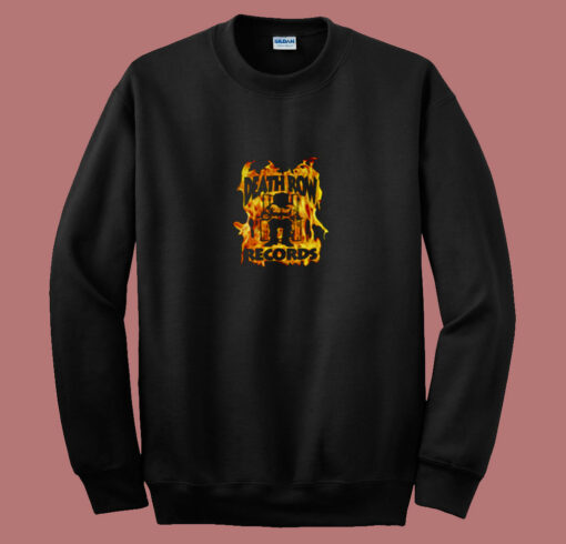 Flame Death Row Record Vintage 80s Sweatshirt