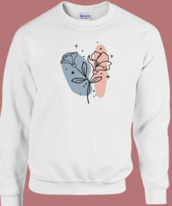 Floral Abstract Art 80s Sweatshirt 1