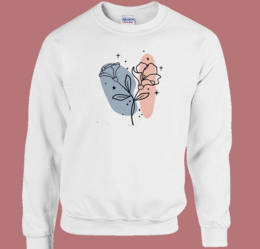 Floral Abstract Art 80s Sweatshirt