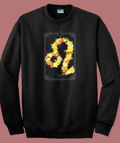 Floral Zodiac Sign Leo 80s Sweatshirt