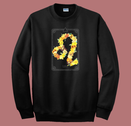 Floral Zodiac Sign Leo 80s Sweatshirt