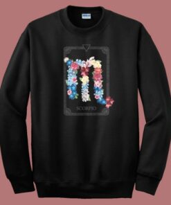 Floral Zodiac Sign Scorpio 80s Sweatshirt