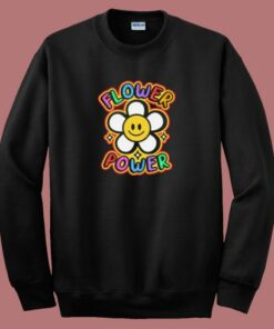Flower Hippie Power 80s Sweatshirt