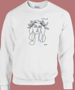 Francoise Gilot Sketch 80s Sweatshirt