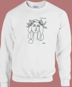 Francoise Gilot Sketch 80s Sweatshirt