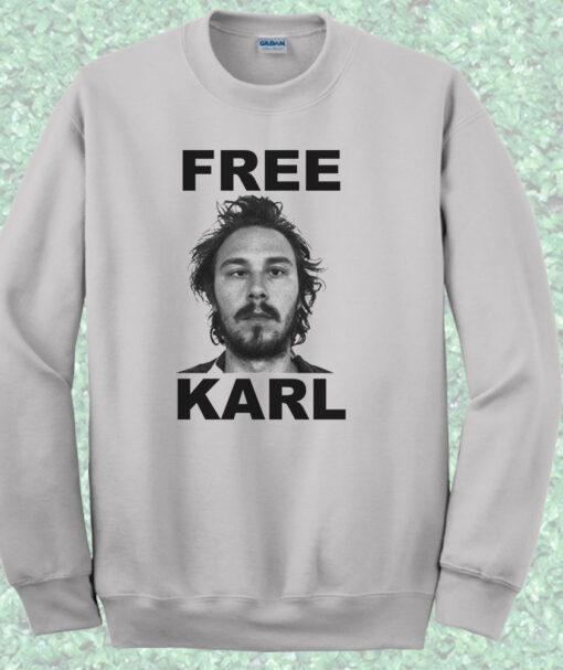 Free Karl Workaholics Crewneck Sweatshirt