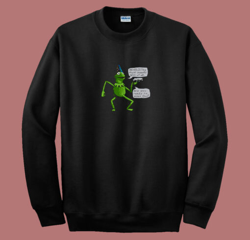 Frog And Gun Yer A Wizard Kermit 80s Sweatshirt