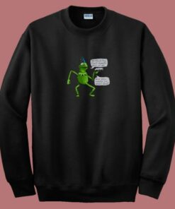 Frog And Gun Yer A Wizard Kermit 80s Sweatshirt