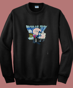 Funny Cartoon Regular Show Cast Spotlight 80s Sweatshirt