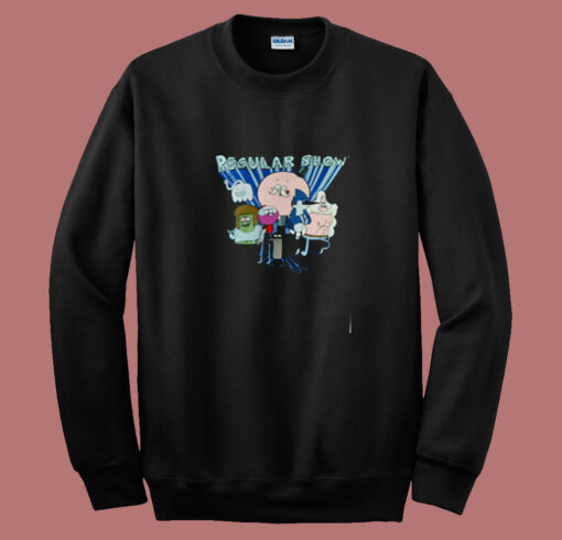 Funny Cartoon Regular Show Cast Spotlight 80s Sweatshirt